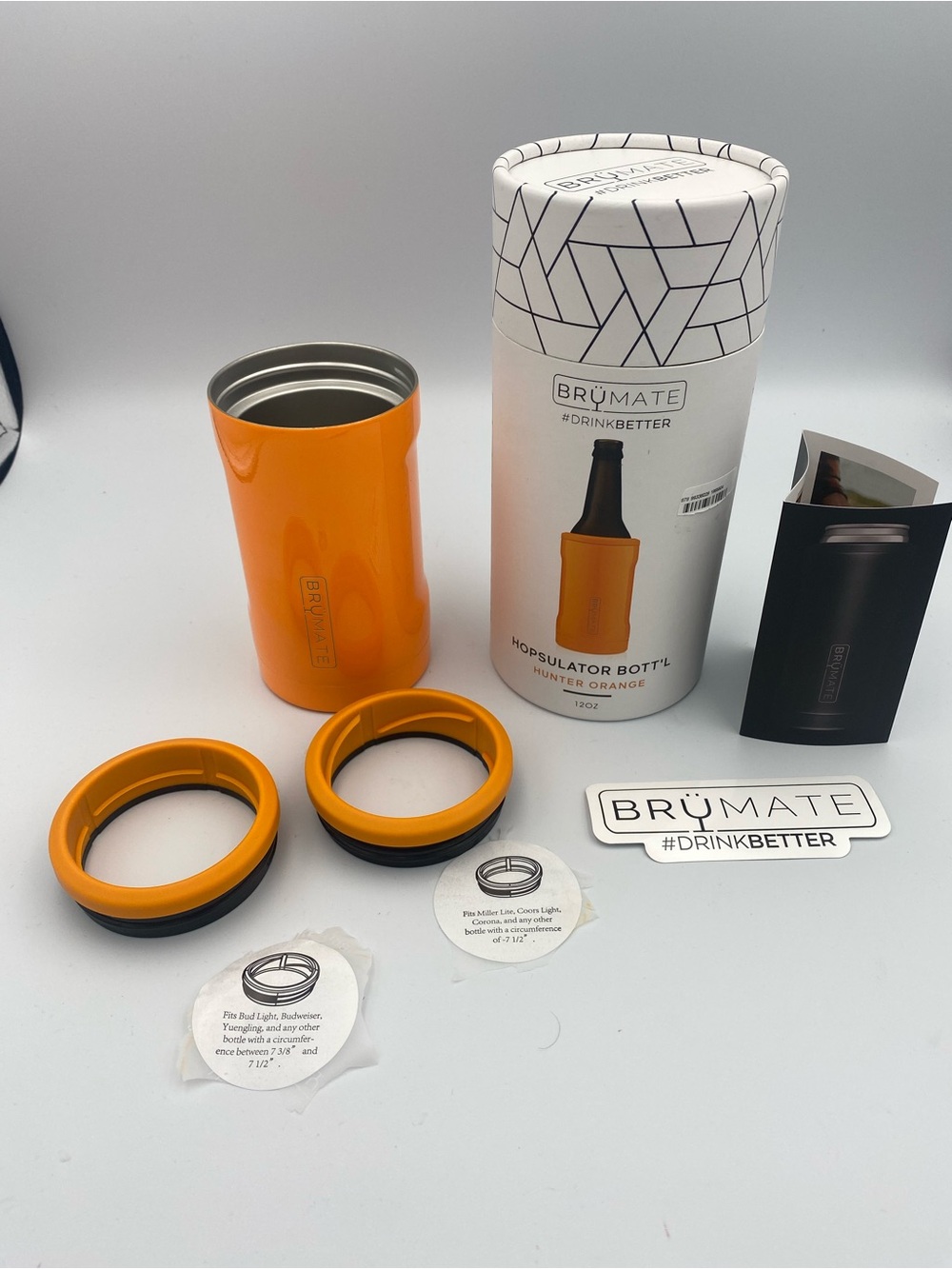 BrüMate Hopsulator BOTT - Orange Insulated Can & Bottle Cooler